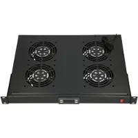 Extralink Kühlpanel Lüfterpanel Lüfter Panel 19" mit Thermostat 4 Lüfter für Serverschränke