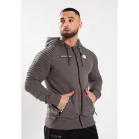Gorilla wear Georgia Hoodie mit Reißverschluss - grau - 2XL