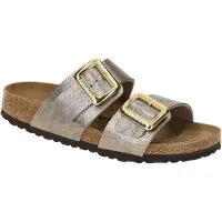Birkenstock Pantoletten Sydney Cushion Buckle 1029372 Goldfarben