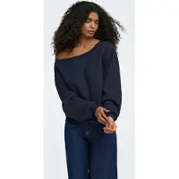 ONLY Sweatshirt "ONLRHINA L/S ONE SHOULDER NOOS SWT", Baumwollmischung, oversize