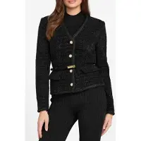 Guess Marciano GUESS Sue Belted Blazer Jet Black A996 Größe: 38 | Blazer Outlet | Damen | Schwarz