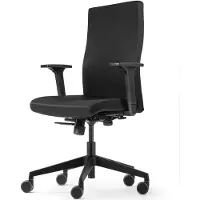 Trendoffice to-strike, Gepolsterter Sitz, Gepolsterte Rückenlehne, Schwarz, Schwarz, Stoff, Stoff