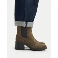 Timberland Stiefeletten Bellevaux Mid Chelsea Boot Suede Damen Coffee / Black-Schuhgröße 37,5