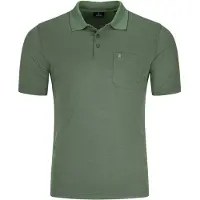 Ragman Herren Poloshirt - Oberteil, Softknit-Polo, Baumwollmischung, Brusttasche, Knopfleiste, kurz, einfarbig