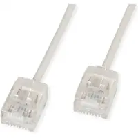 Roline UTP DataCenter Patchkabel Cat.6A (Class EA), LSOH, slim, extra kurzer Stecker, grau, 5 m