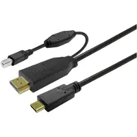 VivoLink PROUSBCHDMIUSBB7.5, 7,5 m, USB C, USB 3.2 Gen 1 (3.1 Gen 1), Schwarz