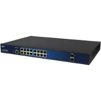 ALLNET Switch voll verwaltet 16 Port Gigabit / 16x LAN / 2x SFP / Lüfterlos / 48,30cm (19") / "ALL-SG8618M (ALL-SG8618M)