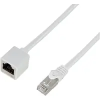 Logilink Patchkabelverlängerung Premium, Cat.6A, S/FTP, weiss, 10 m