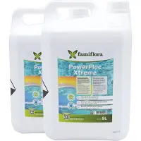 Famiflora Crystalclar Grünentferner 2 x 5L - Verwandelt schmutziges Wasser schnell in klares Wasser, um das Schwimmen angenehmer zu machen - Senkt den Schmutz, so dass die Reinigung einfach und zeitsparend ist