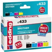Edding EDD-433, Schwarz, Cyan, Magenta, Gelb, 14 ml, 9 ml, 4 Stück(e), Multipack