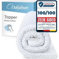 Nivion Dailydream - Memory Foam - Kühlender Topper mit Visco-Schaum - M - 50 bis 90kg - 5cm Höhe / 120x200cm - Druckentlastung