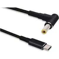 Microconnect USBC-DC-5A-12V, USB C, 5.5 x 2.5 mm, 1,2 m, Schwarz