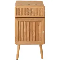 CALICOSY Nachttisch AVA in Helles Holz - (W) 42 x (H) 71 x (L) 35 cm | Gr.: onesize