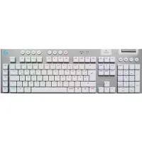 Logitech G G915 X LIGHTSPEED, Verkabelt & Kabellos, RF Wireless + Bluetooth, Mechanischer Switch, QWERTZ, LED, Weiß