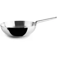 Ibili Wok-Pfanne 5-Schichten, Edelstahl/Aluminium, 28 cm, silber