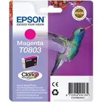 Epson Hummingbird Singlepack Magenta T0803 Claria Photographic Ink, Magenta, Tinte auf Pigmentbasis, 1 Stück(e)