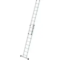 MUNK Günzburger Steigtechnik MUNK Schiebeleiter mit Traverse 2x9 Sprossen