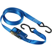 Masterlock Master Eco Zurrgurt mit Druckratsche und S-Haken 4366EURDAT 4366EURDAT , 1 Stück, 5 m, blau