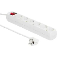 Microconnect GRU0063W, 3 m, Drinnen, Typ F, Typ F, Weiß, 6 AC-Ausgänge