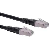 Roline Patchkabel Cat.6 (Class E) S/FTP (PiMF), schwarz, 15 m