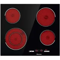 Hisense E6432C Schwarz 60cm 4 Zone Touch Control Ceran-Kochfeld mit Kindersicherung