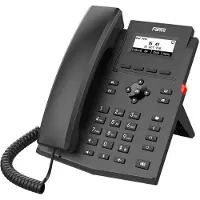 Fanvil X301G, IP-Telefon, Schwarz, Kabelgebundenes Mobilteil, Linux, Im Band, Außerhalb des Bandes, 2 Zeilen