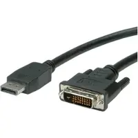 Value DisplayPort til DVI-D kabel, DP han / DVI-D han 2m