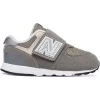 New Balance 574 Hook and Loop Rain Cloud Silver Metallic (TD) - EU 23