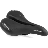 Selle Bassano Fahrradsattel Modular Ergo mit patentiertem Längsöffnungssystem, an Beckengröße anpassbar, für Rennrad