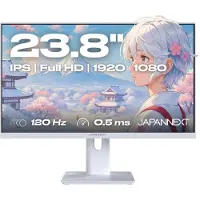 Japannext JN-I238FHD120F-HSP-W, 60,5 cm (23.8"), 1920 x 1080 Pixel, Full HD, LCD, 0,5 ms, Weiß