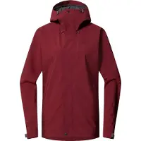 Haglöfs Damen Breeze Proof Regenjacke Carmine Red XL