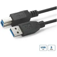 Microconnect USB3.0AB1B, 1 m, USB A, USB B, USB 3.2 Gen 1 (3.1 Gen 1), Schwarz