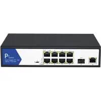 Value Ethernet PoE Switch. 8x PoE + 1GbE + 1SFP