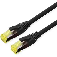 Roline Outdoor Patchkabel Cat.6A (Class EA) S/FTP (PiMF), Litzendraht, LSOH, schwarz, 10 m