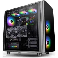 Thermaltake View 31 ARGB Edition, Midi Tower, PC, Schwarz, ATX, ITX, micro ATX, SPCC, Gehärtetes Glas, Gaming