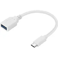 Sandberg USB-C to USB 3.0 Converter, 0,1 m, USB C, USB A, USB 3.2 Gen 1 (3.1 Gen 1), Männlich/Weiblich, Weiß
