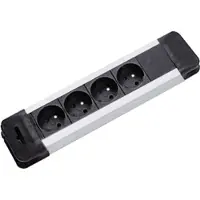 Bachmann Steckdosenleiste Connectus, 4x 2P+T, UTE, 2 m