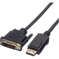 Roline DisplayPort Kabel DP ST - DVI (24+1) ST, LSOH, schwarz, 1,5 m
