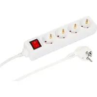 Microconnect MC-GRU0043WS, 3 m, Drinnen, Typ F, Typ F, Abgewinkelt, Weiß