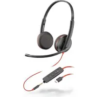 HP Poly Blackwire 3225 - Kopfhörer - Kopfband - Büro/Callcenter - Schwarz - Binaural - SCR-Steuereinheit