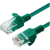 Microconnect V-UTP6A075G-SLIM, 7,5 m, Cat6a, U/UTP (UTP), RJ-45, RJ-45, Grün