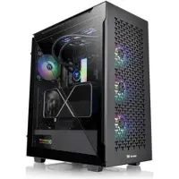 Thermaltake CA-1T4-00M1WN-02, Midi Tower, PC, Schwarz, ATX, micro ATX, Mini-ITX, SPCC, 17 cm