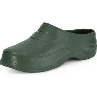 Ladeheid Damen und Herren leichte Eva Clogs Gartenclogs Gartenschuhe KL037(Grün, 42)