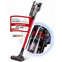 Flixxe 4270004363944, Stabstaubsauger, Beutellos, Schwarz, Rot, Trocken, Filterung, Glatter Boden, Teppich, Harter Boden, Treppenstufen, Polsterung