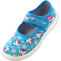 Beck Mädchen Unicorn Slipper, Türkis, 30 EU