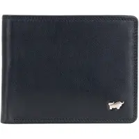 Braun Büffel Portemonnaie GOLF RFID Geldbörse 4+3 Kartenfächer schwarz Uni - Leder