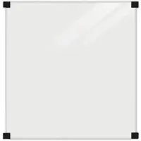 Plus Zaun Verbundglas inkl. 4 schwarzer Beschläge 90 x 91 cm rauchgrau-schwarz