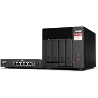 Qnap TS-473A-SW5T-US, NAS, Tower, Ryzen Embedded, V1500B, 8 GB, DDR4