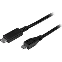 StarTech.com .com 1m USB-C zu Micro USB-B-Kabel, Datenkabel, USB 2.0, USB C zu Micro-B Datenübertragungskabel, 1 m, USB C, Micro-USB B, USB 2.0, 0,48 Gbit/s, Schwarz