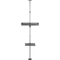 Techly ICA-TR32, 94 cm (37 Zoll), 177,8 cm (70 Zoll), 30 kg, 200 x 200 mm, 600 x 400 mm, Schwarz, Grau